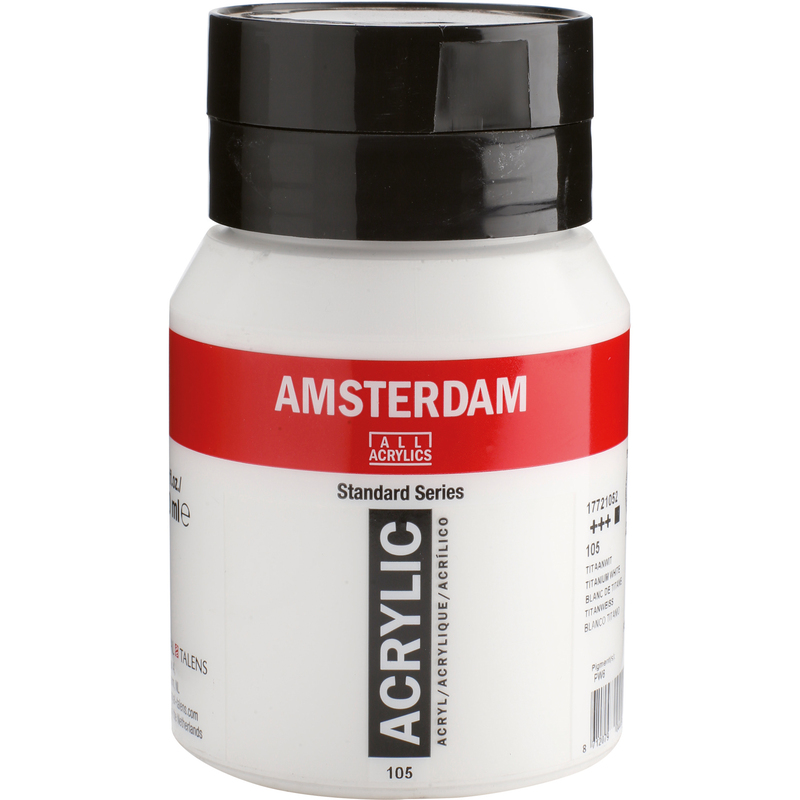 Amsterdam Acrylfarbe Standard Series, 500 ml, titanweiss, 1 Stück