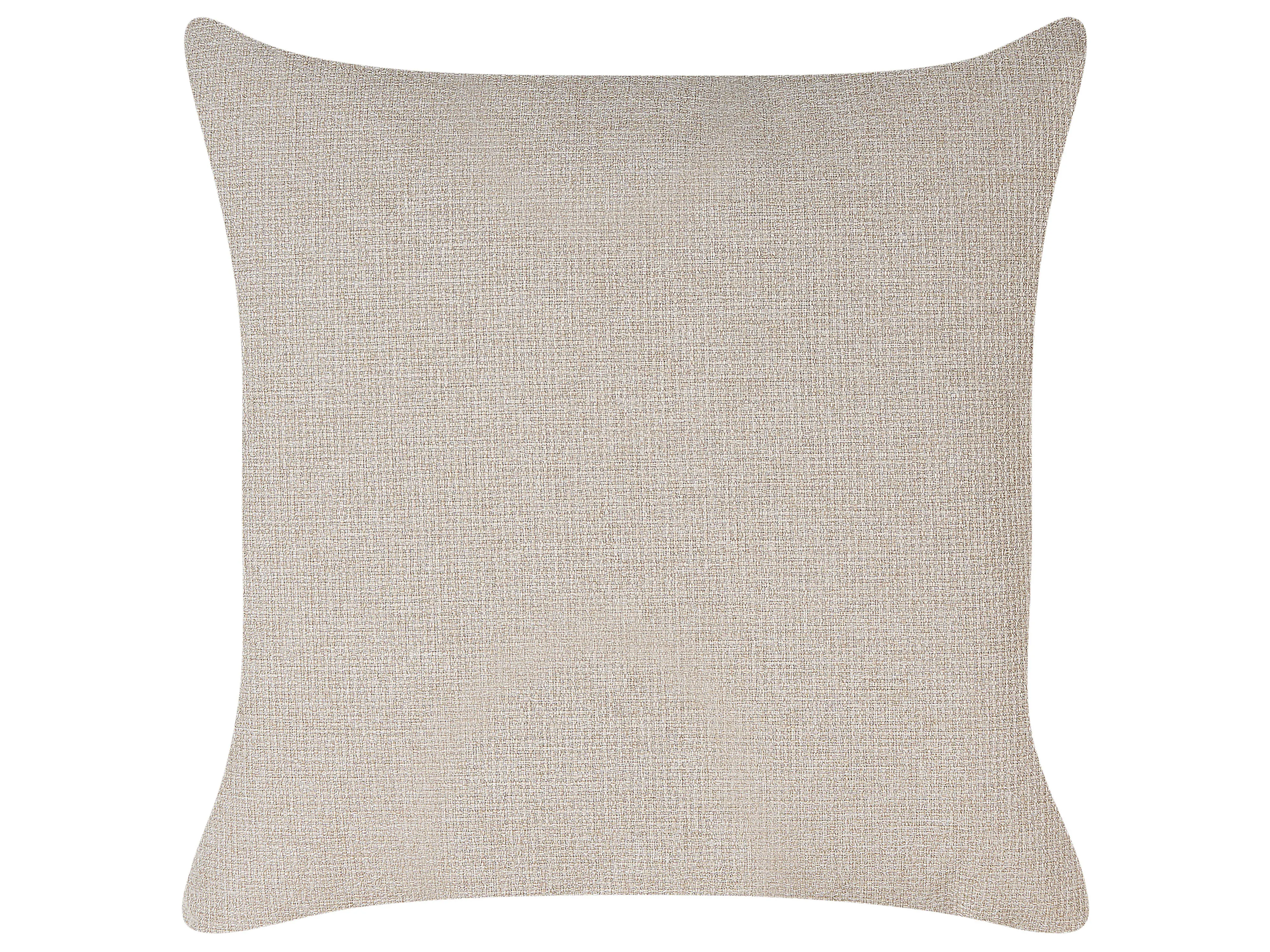Rechtszijdige chaise longue MERI Kunstlinnen Beige met opbergruimte