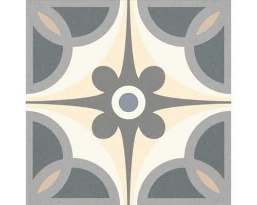 Porseleinen wand- en vloertegel Heritage tacogrijs in 76 verschillende designs 16,5 x 16,5 cm