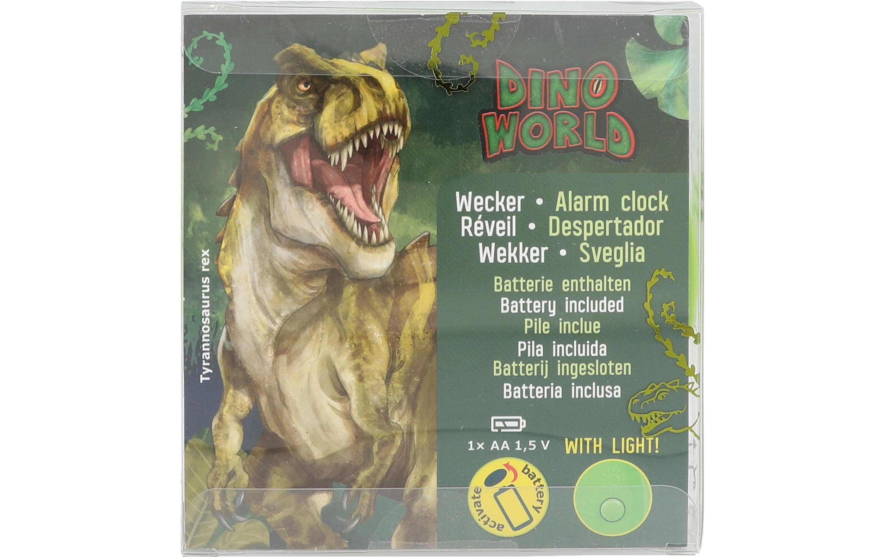 Wecker Dino World GrünKinder Analog-Wecker