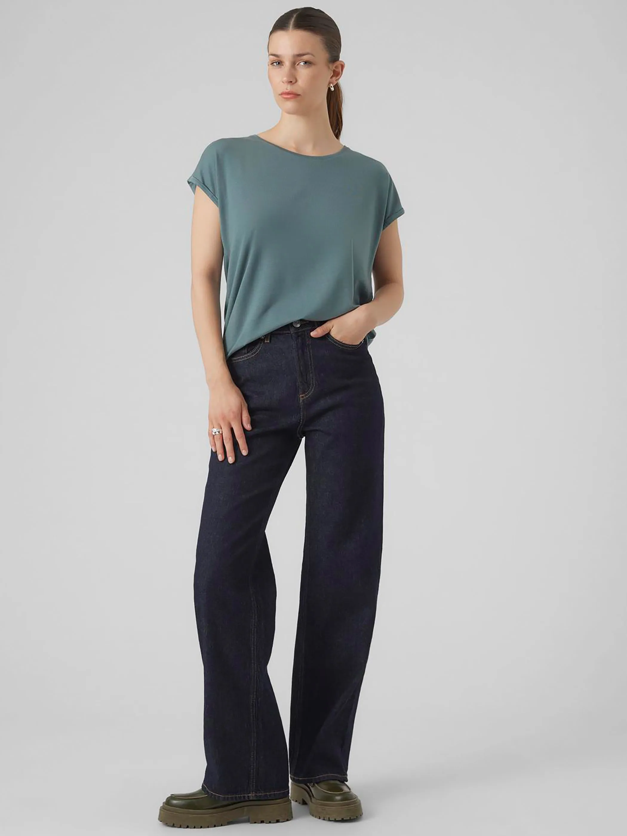 Vero Moda VMAVA PLAIN SS TOP GA Shirt