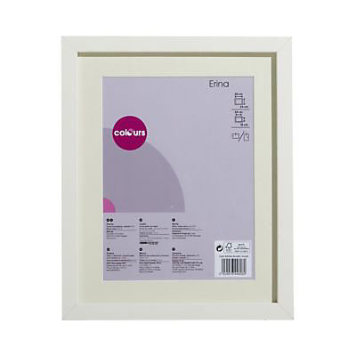 Cadre photo blanc Colours Erina l.24 x H.30 cm + passe partout