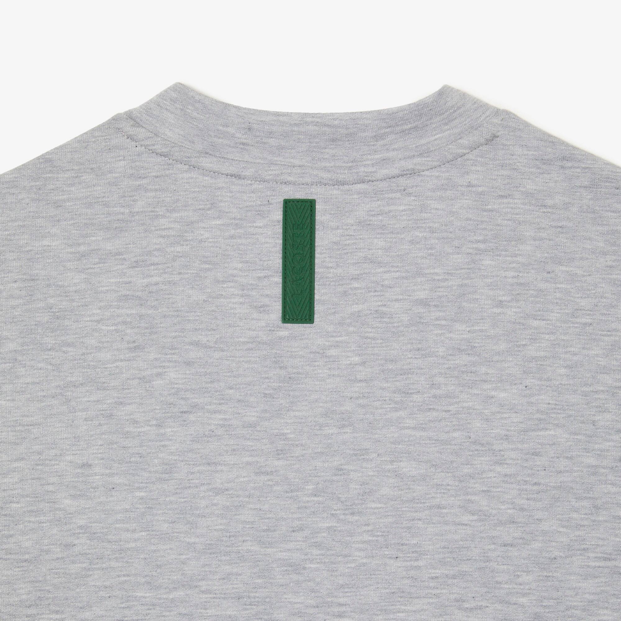 Herren Jogger Rundhals-Sweatshirt aus Baumwollmischung mit Kängurutasche Sweatshirts - Grau - Lacoste - Herren