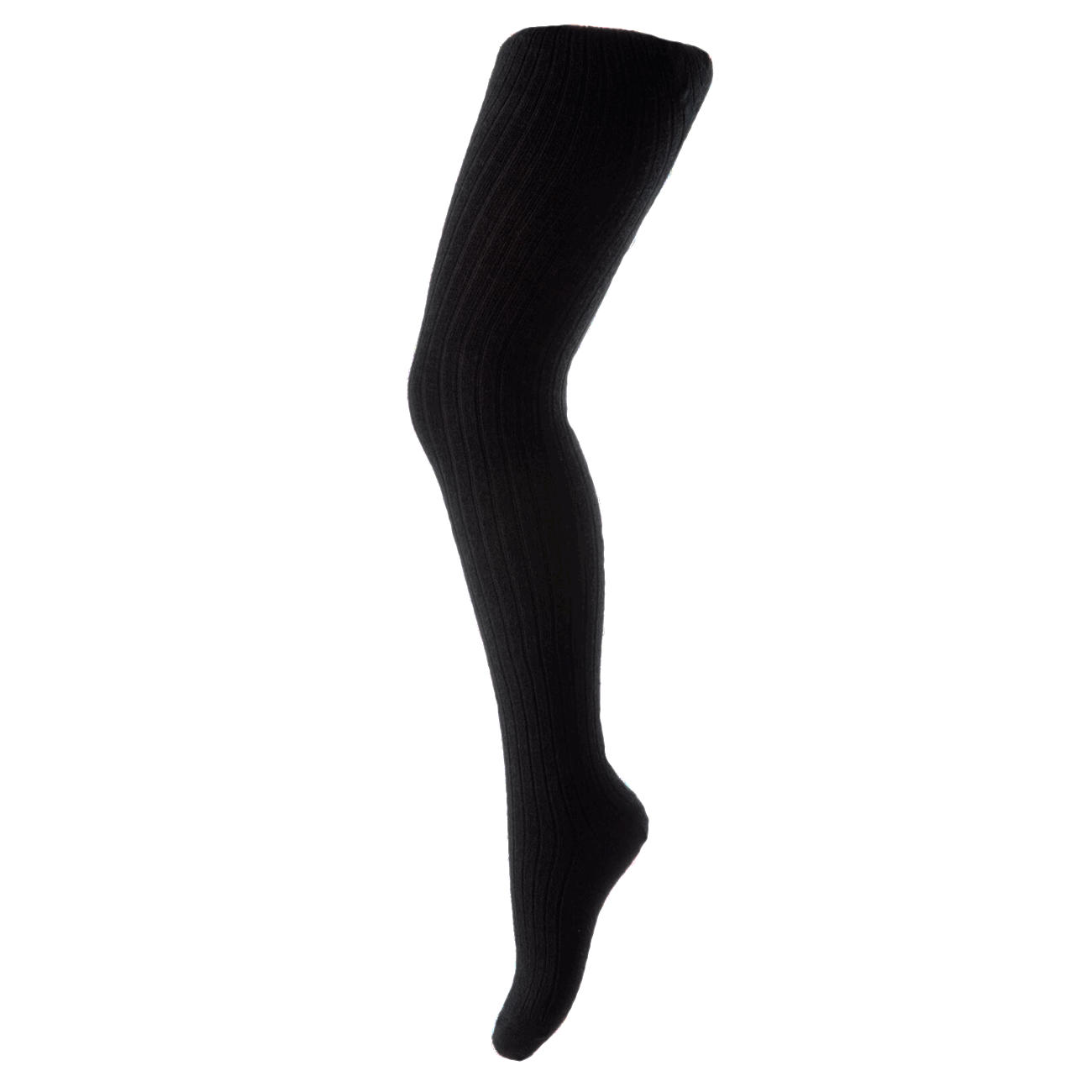 Wool Rib Tights black - MP - Rumpetroll