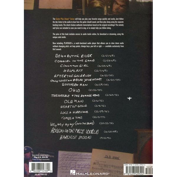 Hal Leonard Neil Young Guitar Play-Along