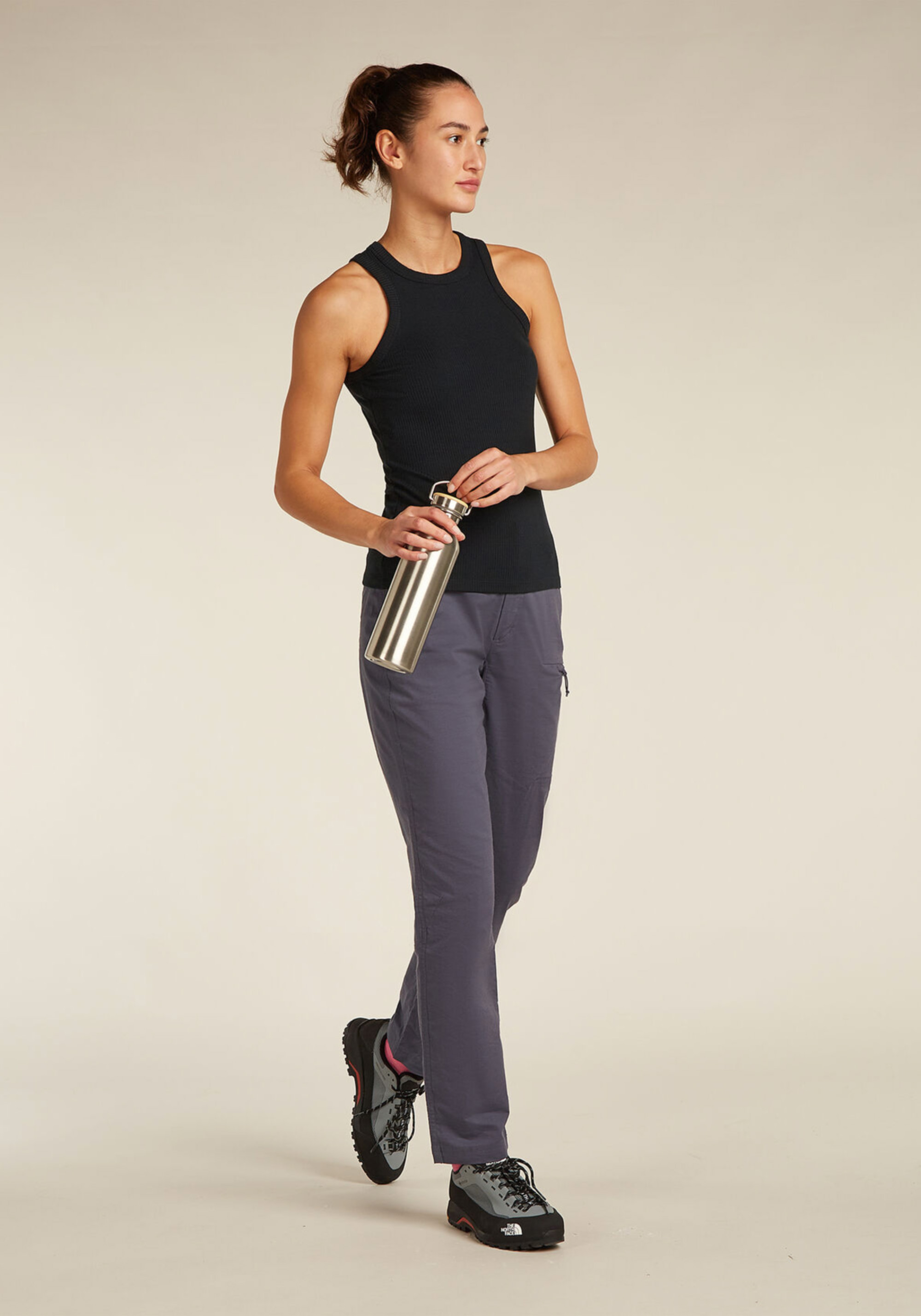 Icebreaker Tanktop Mer Rib Lotus Tank Black