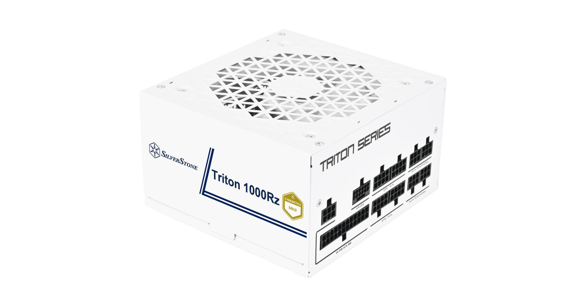 SilverStoneTriton 1000Rz modulaire 1000 watt voeding   (Wit, 1x 12V-2x6, 4x PCIe)
