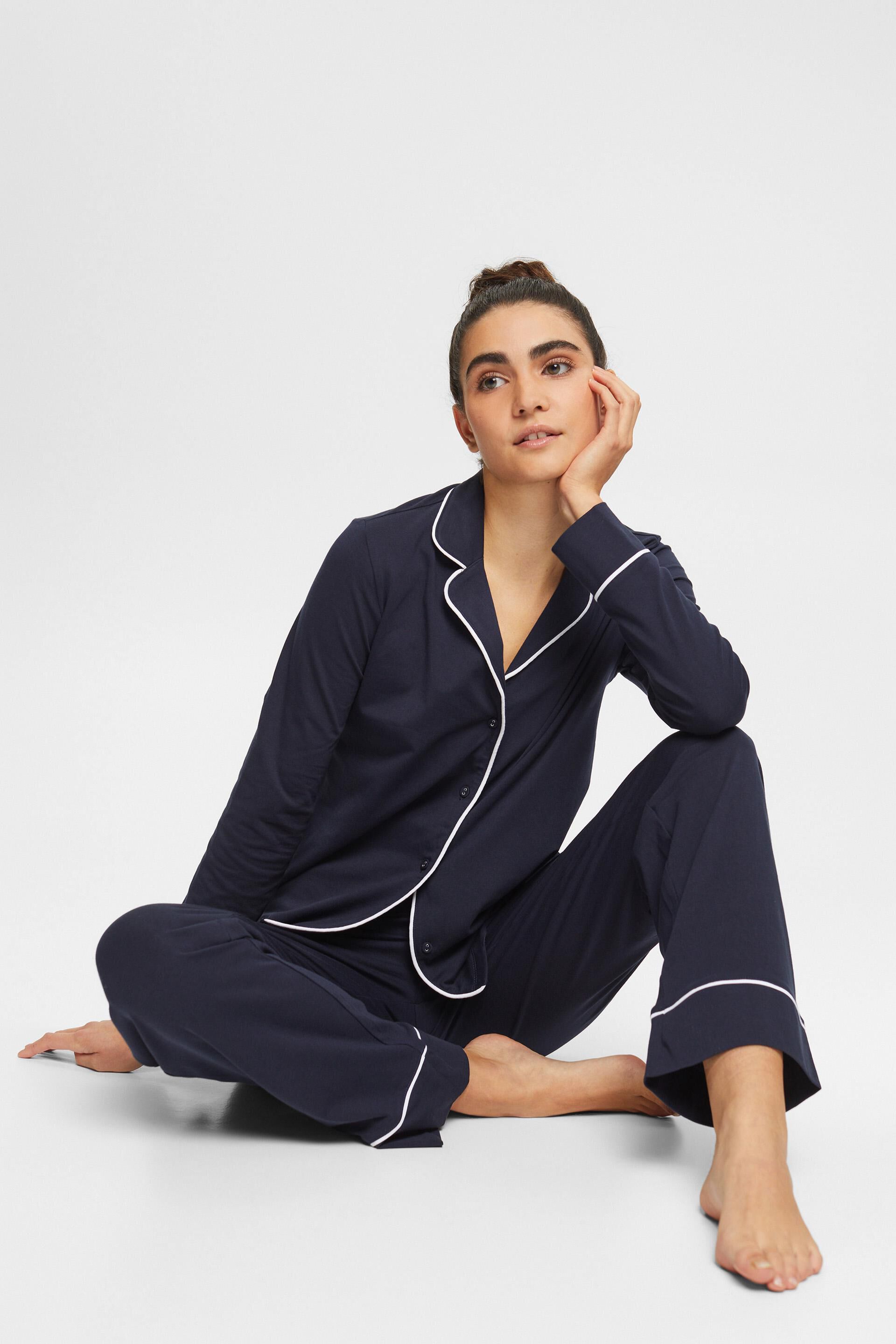Pyjama en jersey de coupe longue