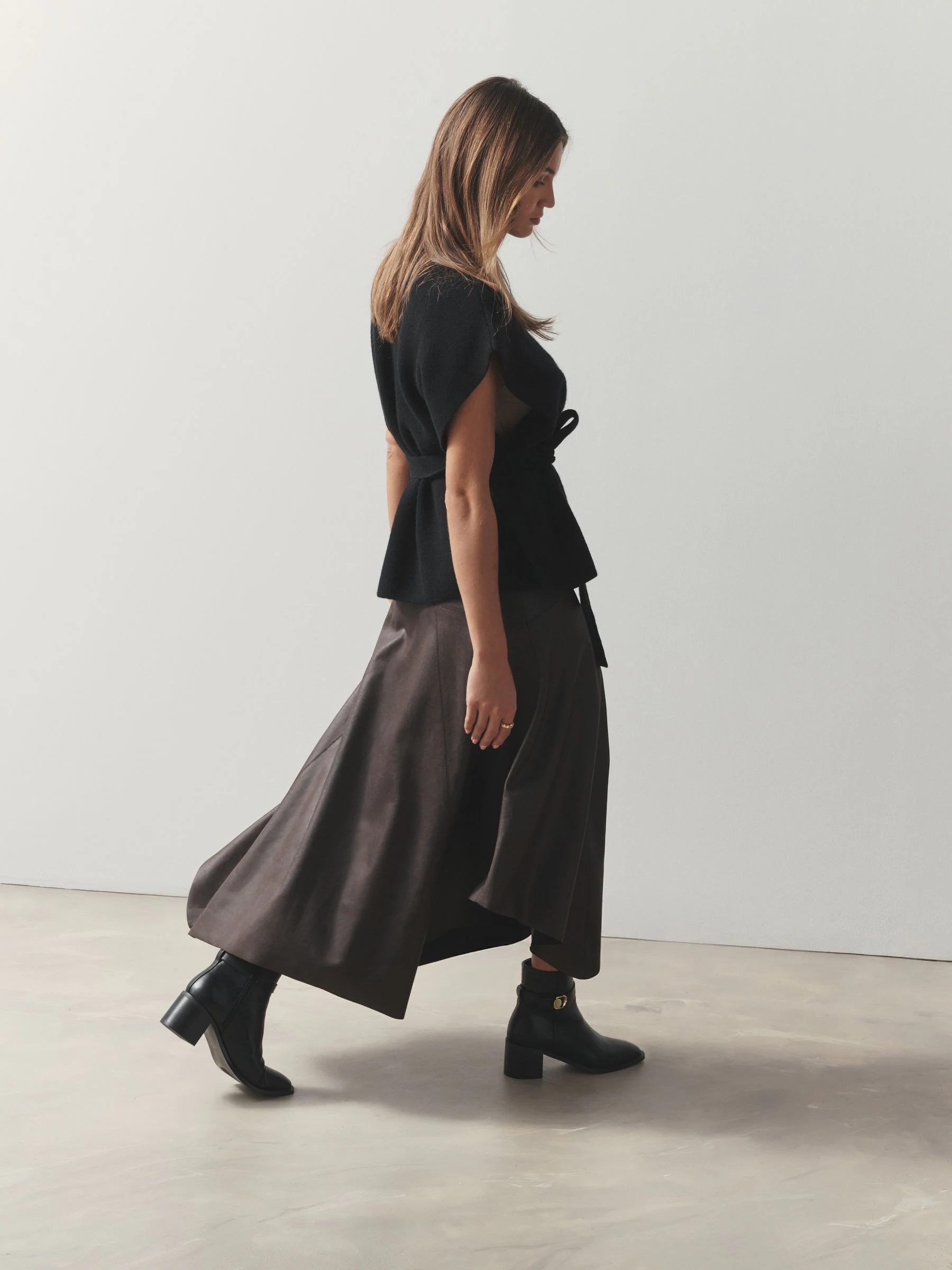 Zwart - Forever Comfort® Buckle Trim Block Heel Ankle Boots