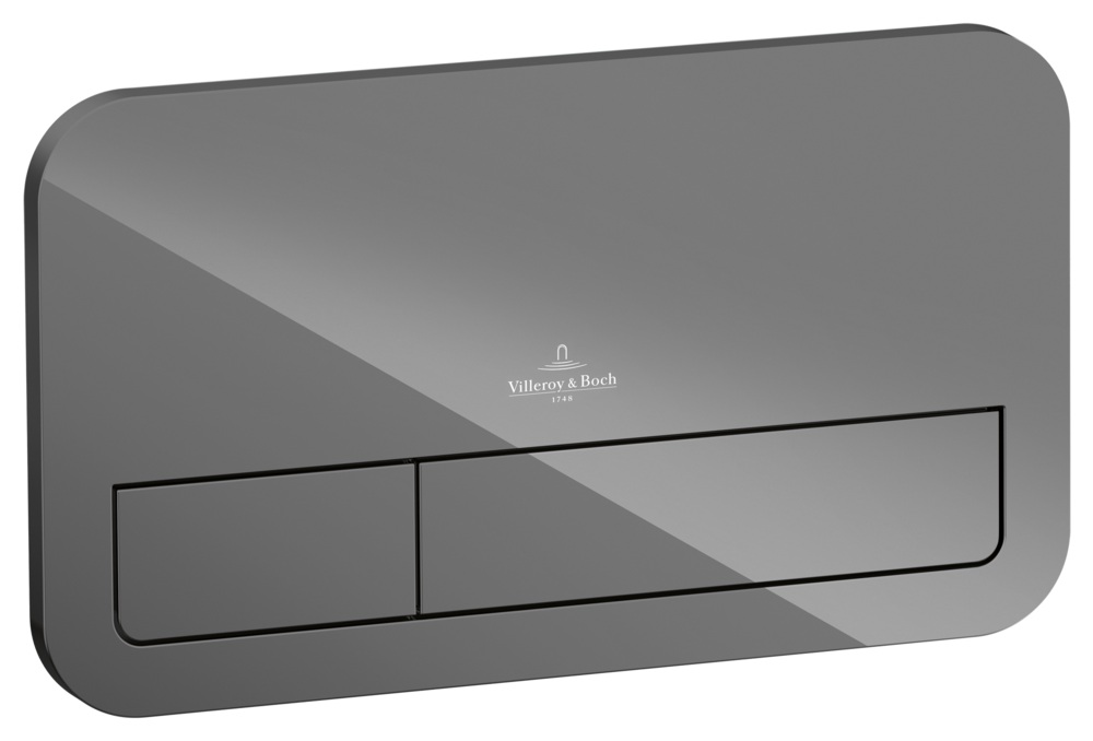 Villeroy & Boch ViConnect bedieningsplaat 200G grijs glans