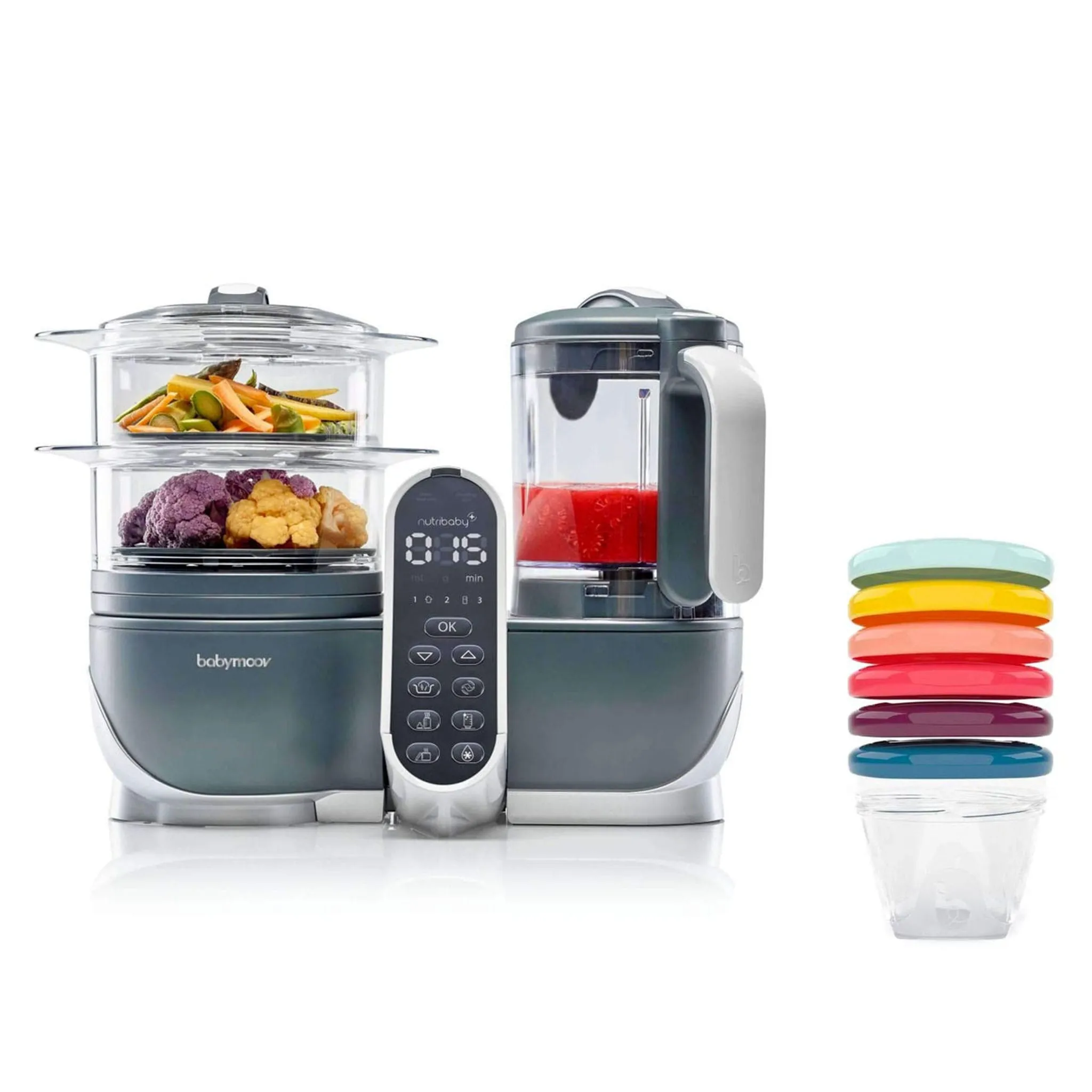 Babymoov Station repas Multitâche Nutribaby + Bols Paquet de 6 (6oz)