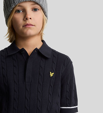Lyle & Scott Polo - Strick - Dark Navy