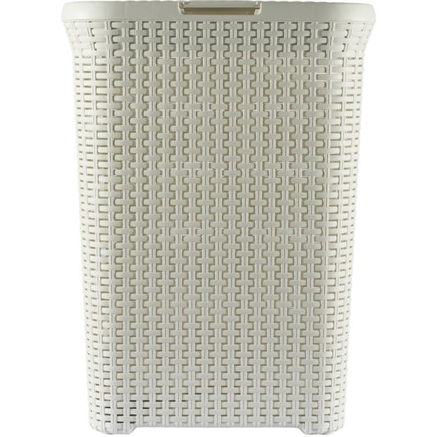 Curver Style Wasmand met Deksel - 60L - Vintage wit
