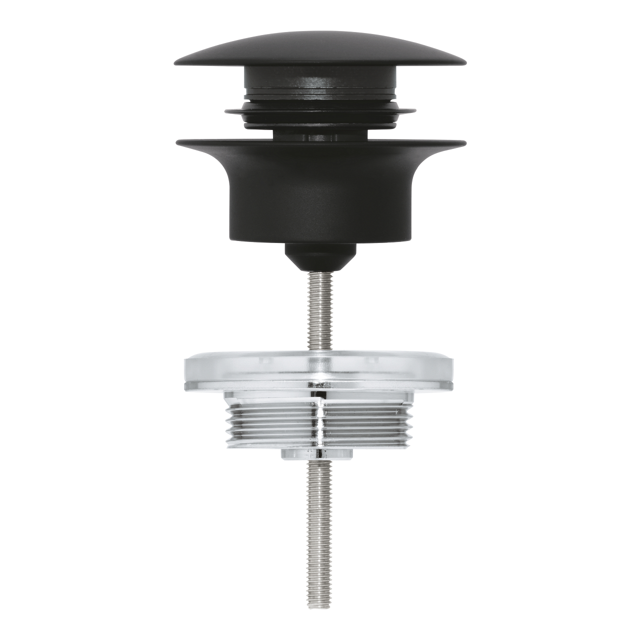 Grohe clickwaste phantom black - zwart mat