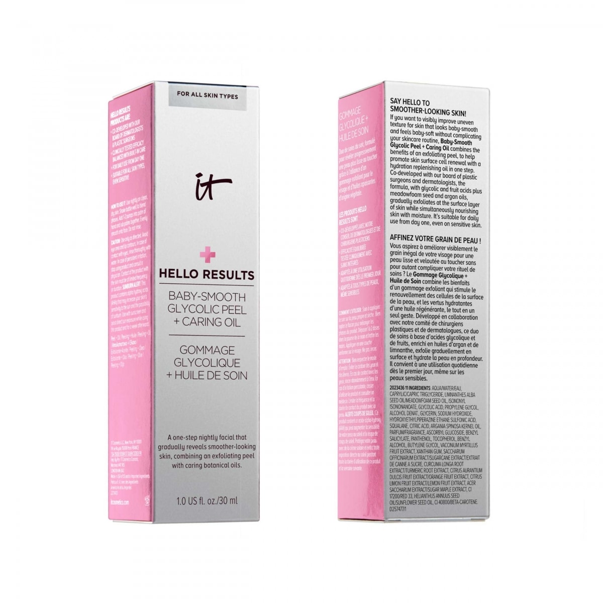 It Cosmetics Hello Results Gommage Glycolique + Huile de Soin