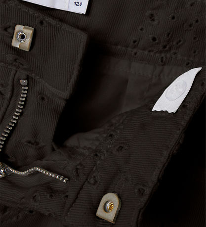 Name It Rock - Twill - NkfNinna - Schwarz m. Lochmuster