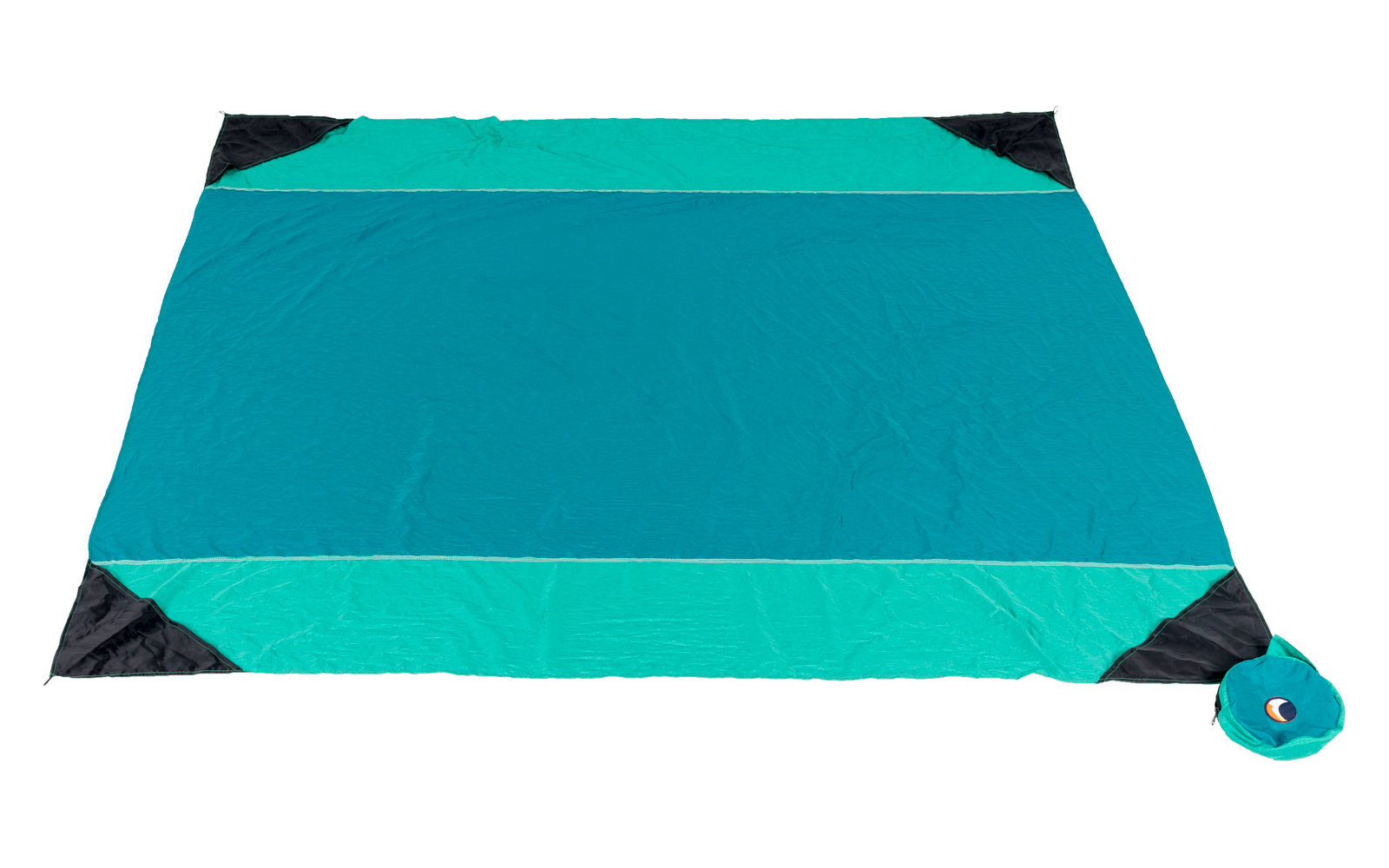 Ticket to the Moon Picknickdecke 213 x 213 cm Emerald / Green