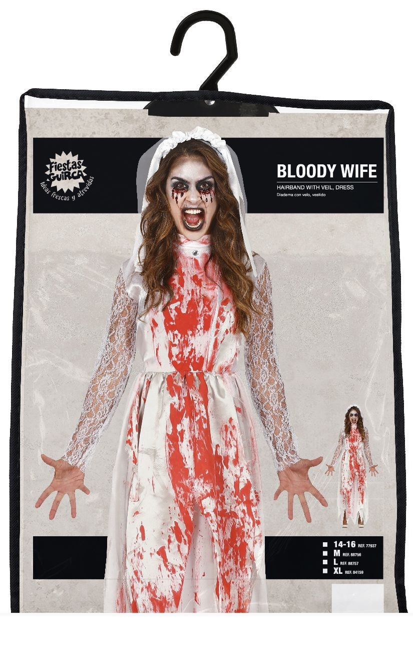 Trouwjurk Halloween Kostuum Dames Bebloed
