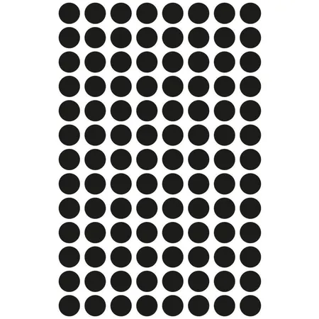 Avery Zweckform 3009 Markierungspunkte Ø 8 mm, 4 Bogen/416 Etiketten, schwarz
