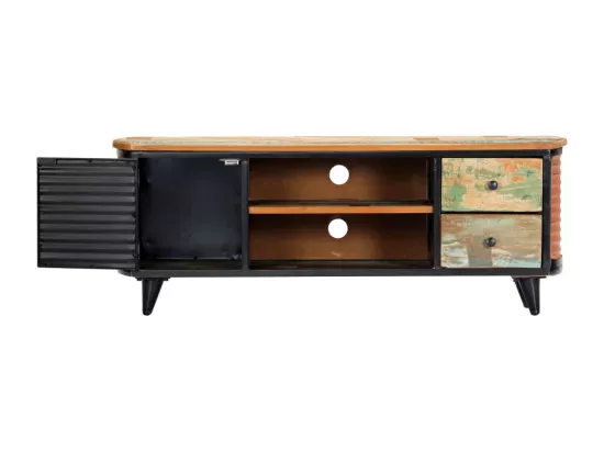 Meuble TV 120 x 30 x 45 cm Bois de récupération massif