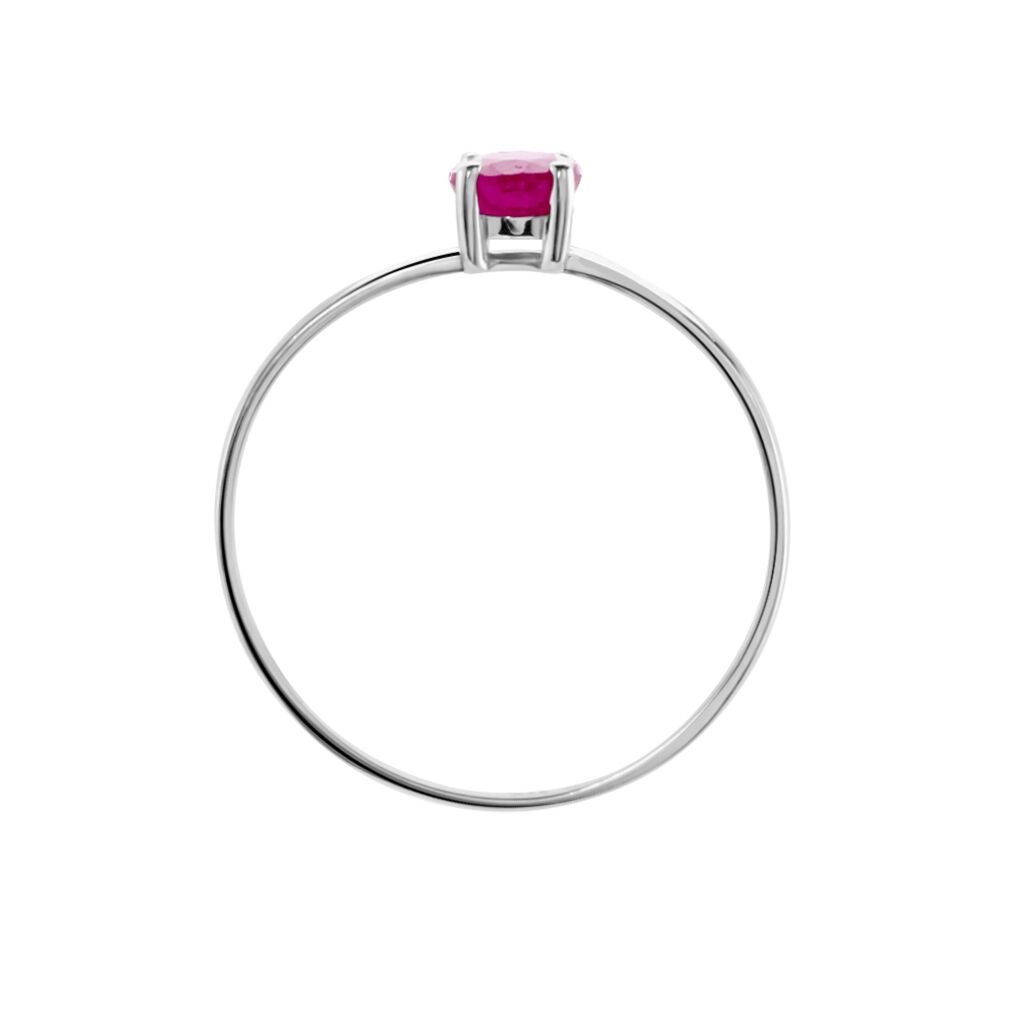 Bague Lily Or Blanc Rubis