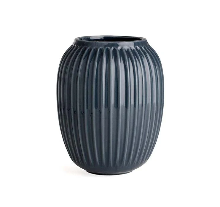 Kähler  Hammershøi vase, grå - H:20 cm.
