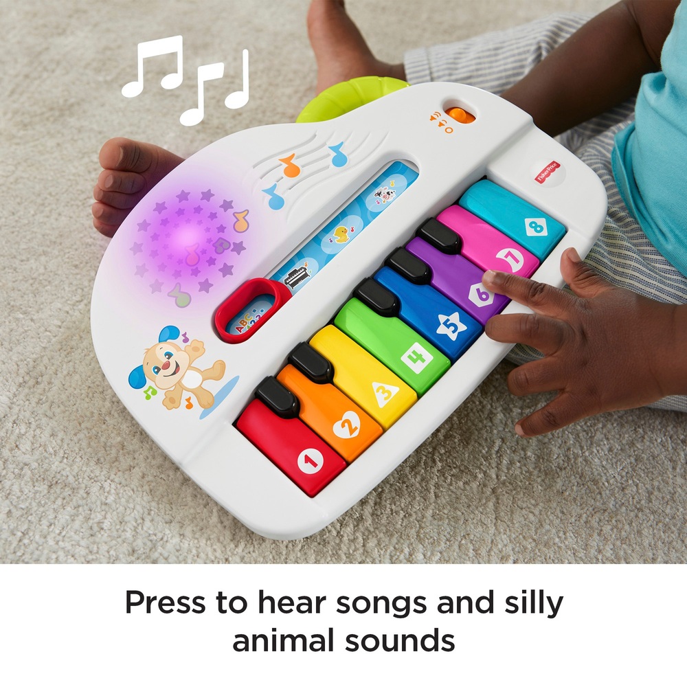 Fisher-Price Lachen & Lernen Klavier mit lustigen Geräuschen Babyspielzeug