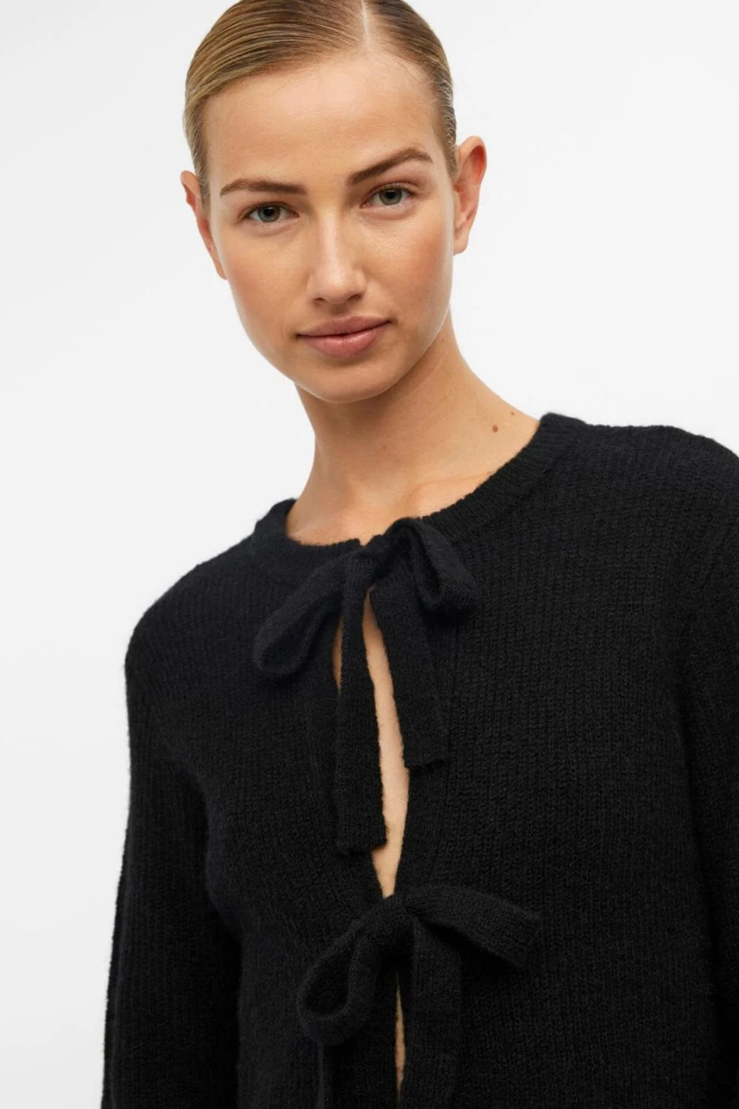 Object Objparvi Knit Cardigan 130 4447396 black melange