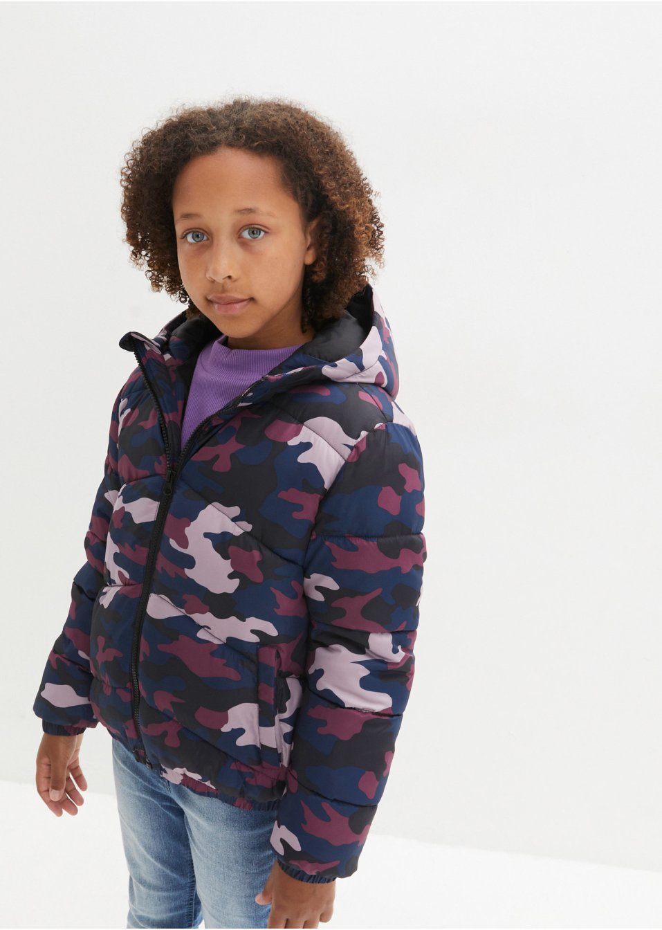 Veste hiver fille avec imprimé