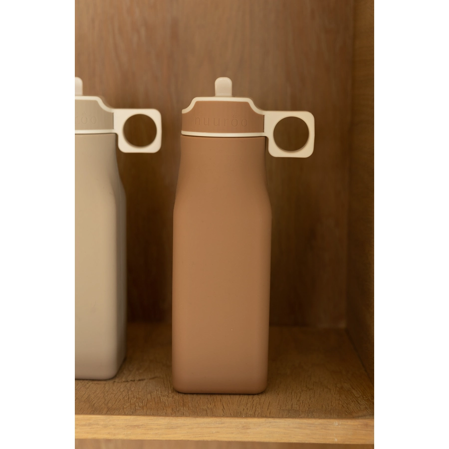 Nuuroo Trinkflasche Lindi Silikon 450 ml Chocolate Malt