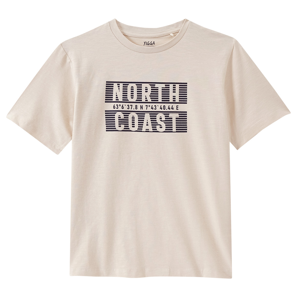 Yigga Jungen T-Shirt mit Print beige