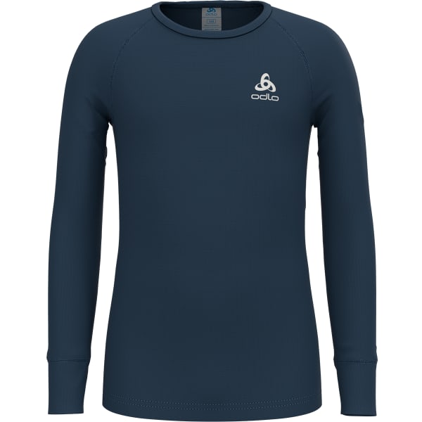 T-shirt thermique ODLO CREW NECK LS ACTIVE WARM ECO KIDS BLUE WING TEAL