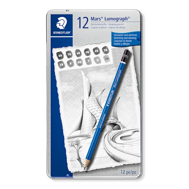 Tegneblyanter Mars Lumograph 12-pack Premium Staedtler