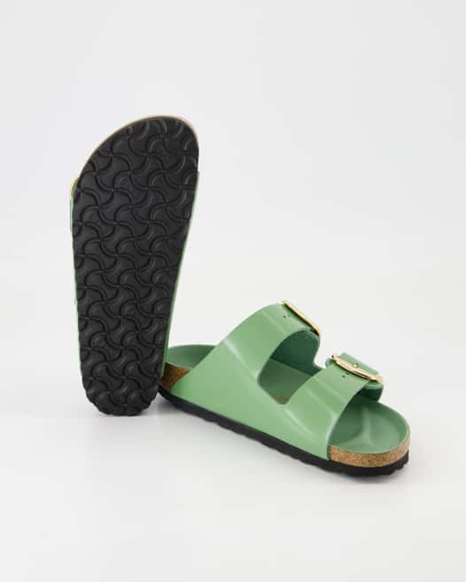 Birkenstock Arizona Big Buckle Pantoletten in Grün