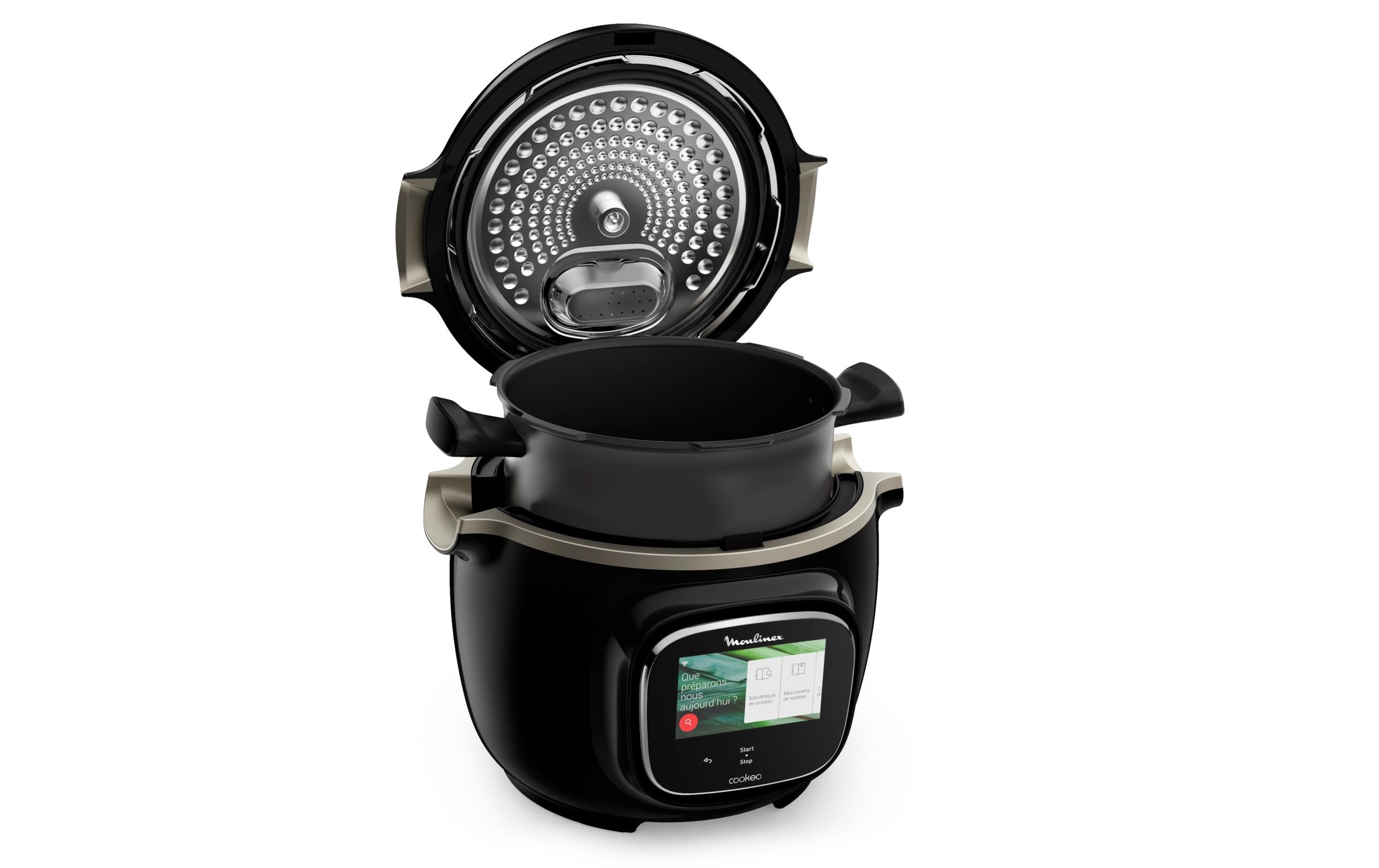 Küchenmaschine Cookeo Touch CE9028CH Schwarz<br>Smarter Multikocher mit 13 Kochprogrammen