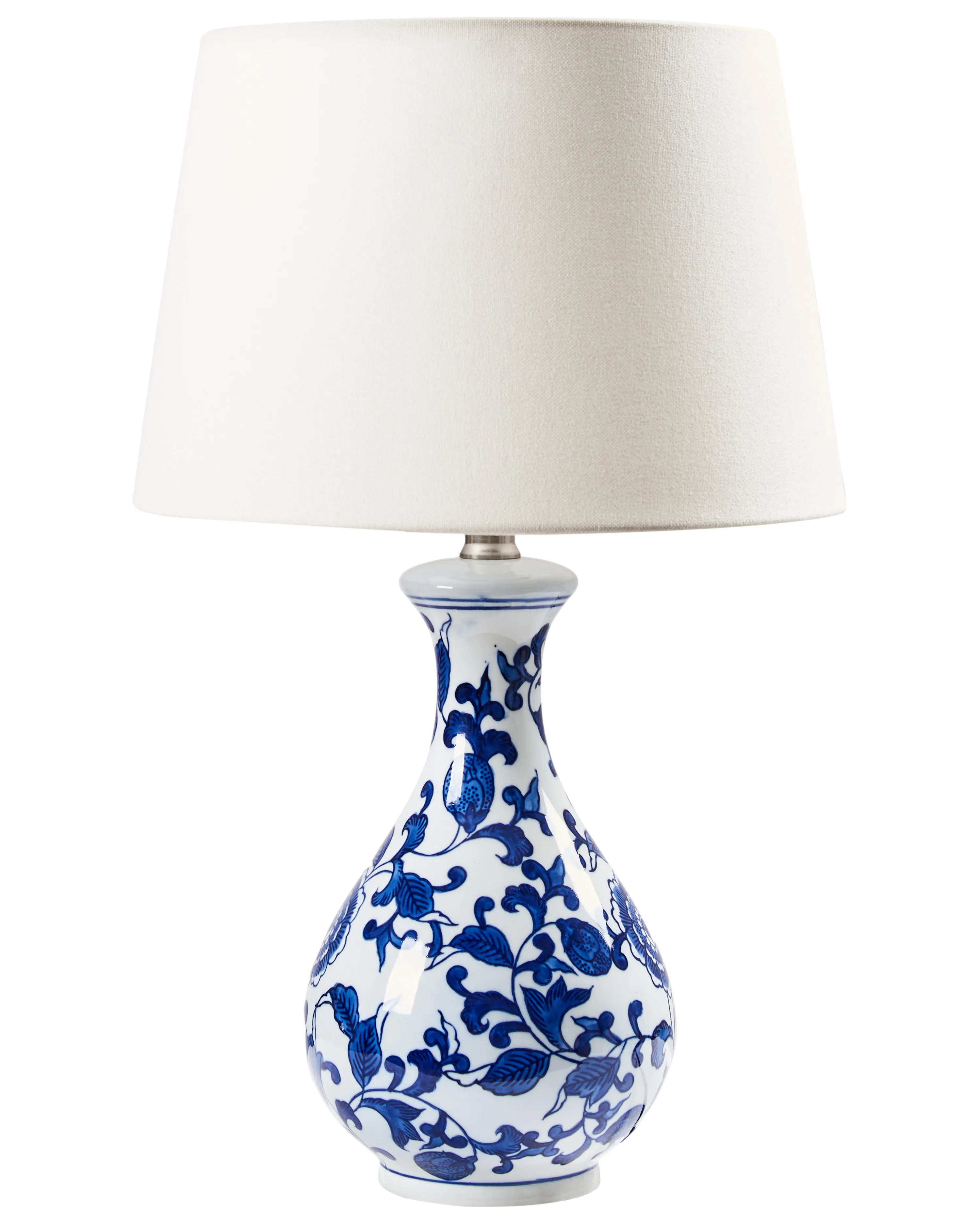 Tafellamp CARMEN Porselein Wit/blauw