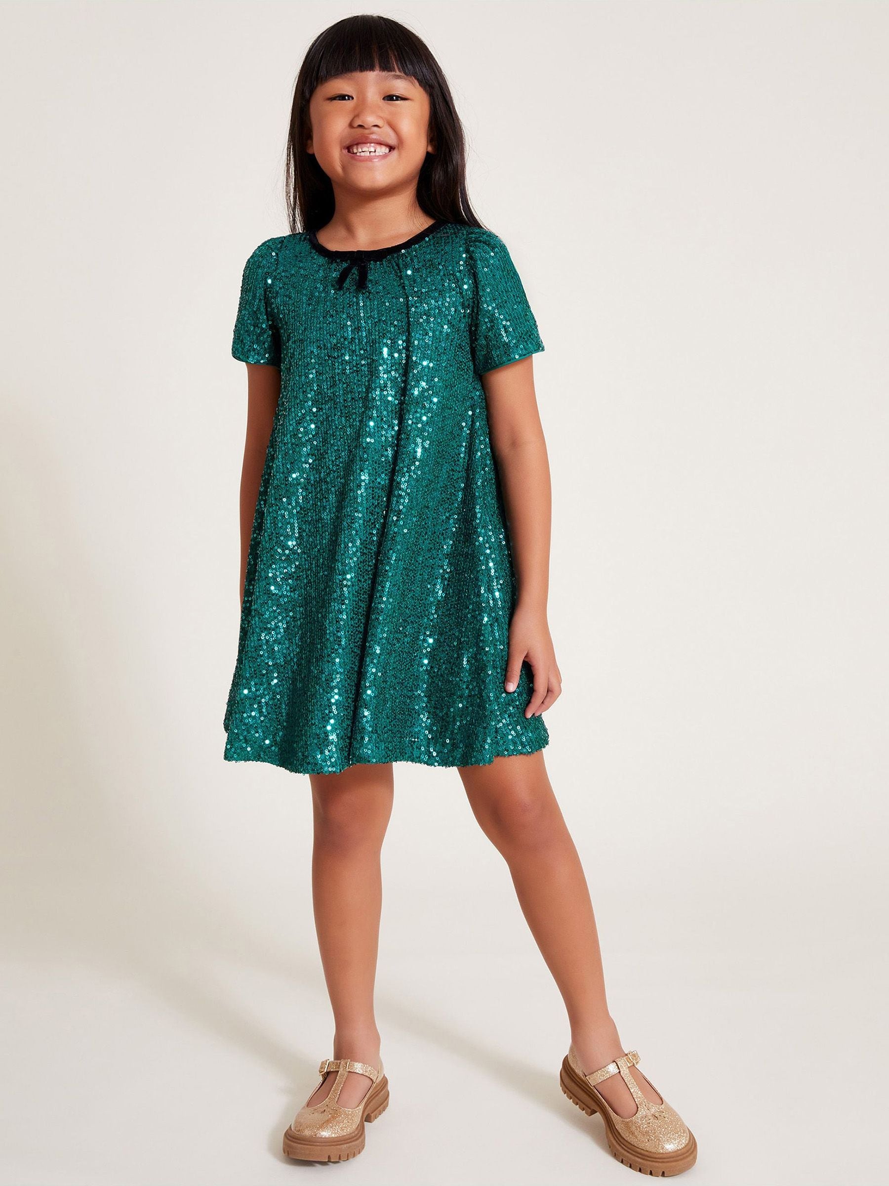 Monsoon Sienna Sequin A-Line Dress