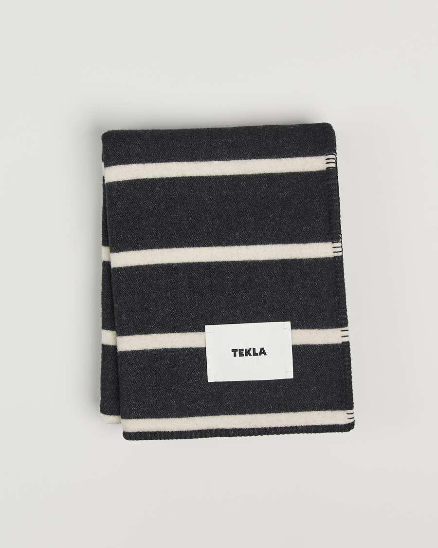 Tekla Lambswool Blanket Starling Stripes
