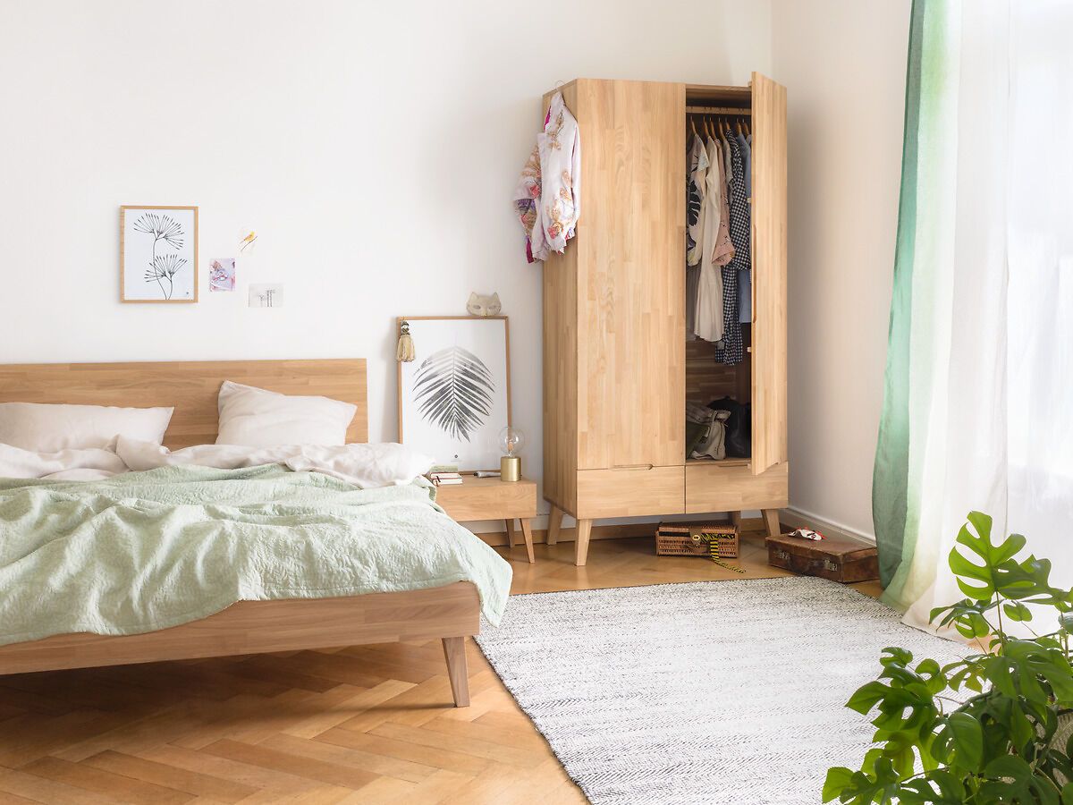 CARA Bett - Eiche / B: 120.0 cm x T: 200.0 cm