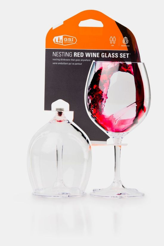 GSI Outdoors GSI Outdoors Nesting Red Wijnglas Set