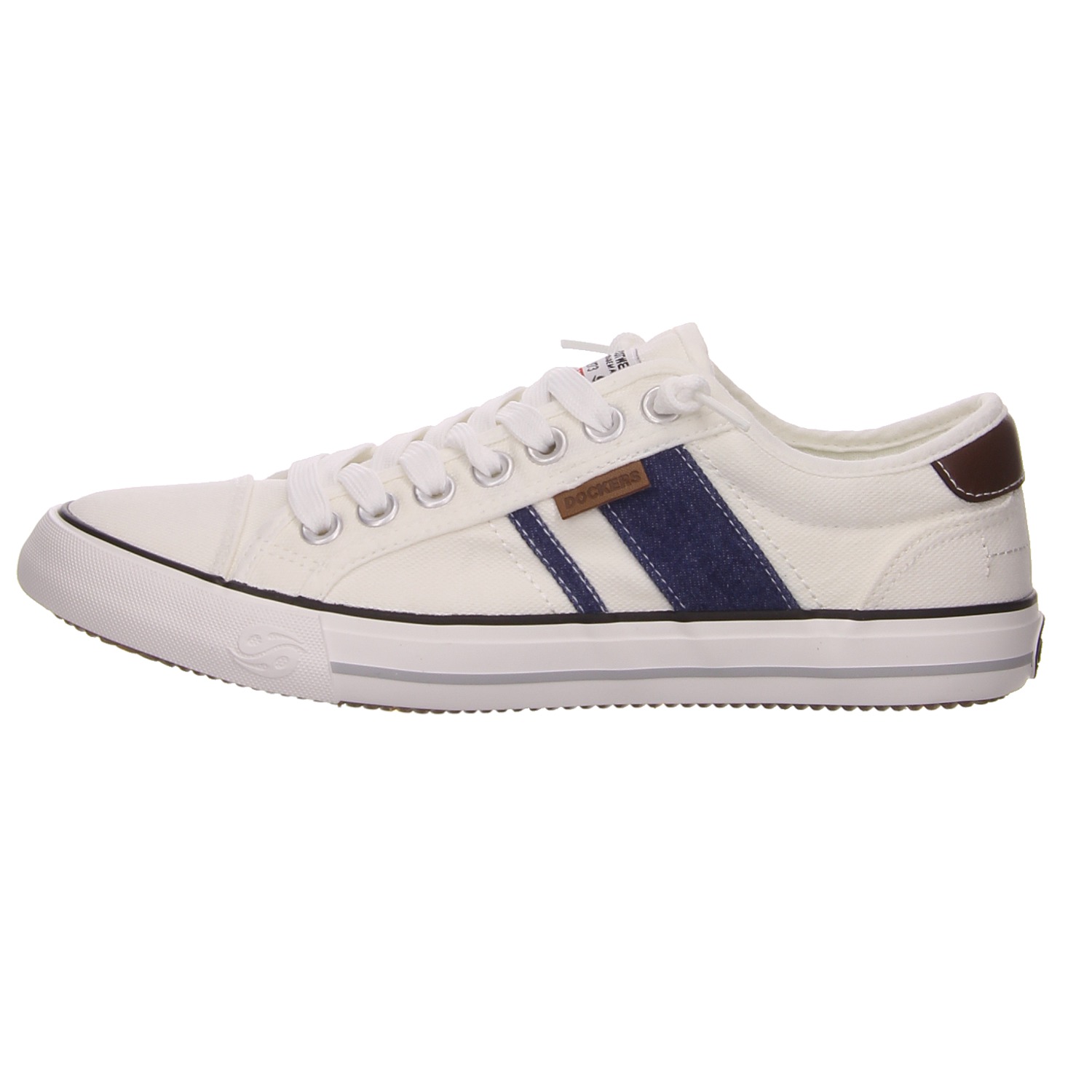 Dockers Schnürhalbschuhe weiß weiss/weiss kombi