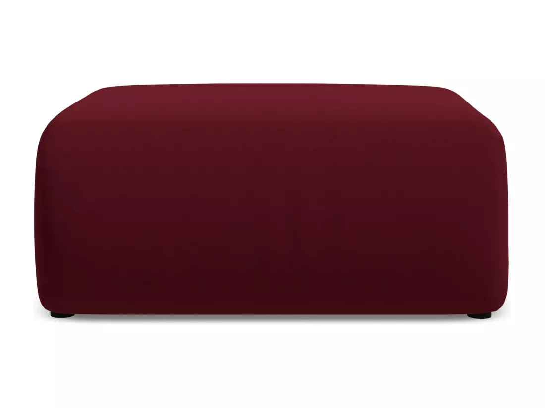 Pouf en velours - bourgogne - EKAHI