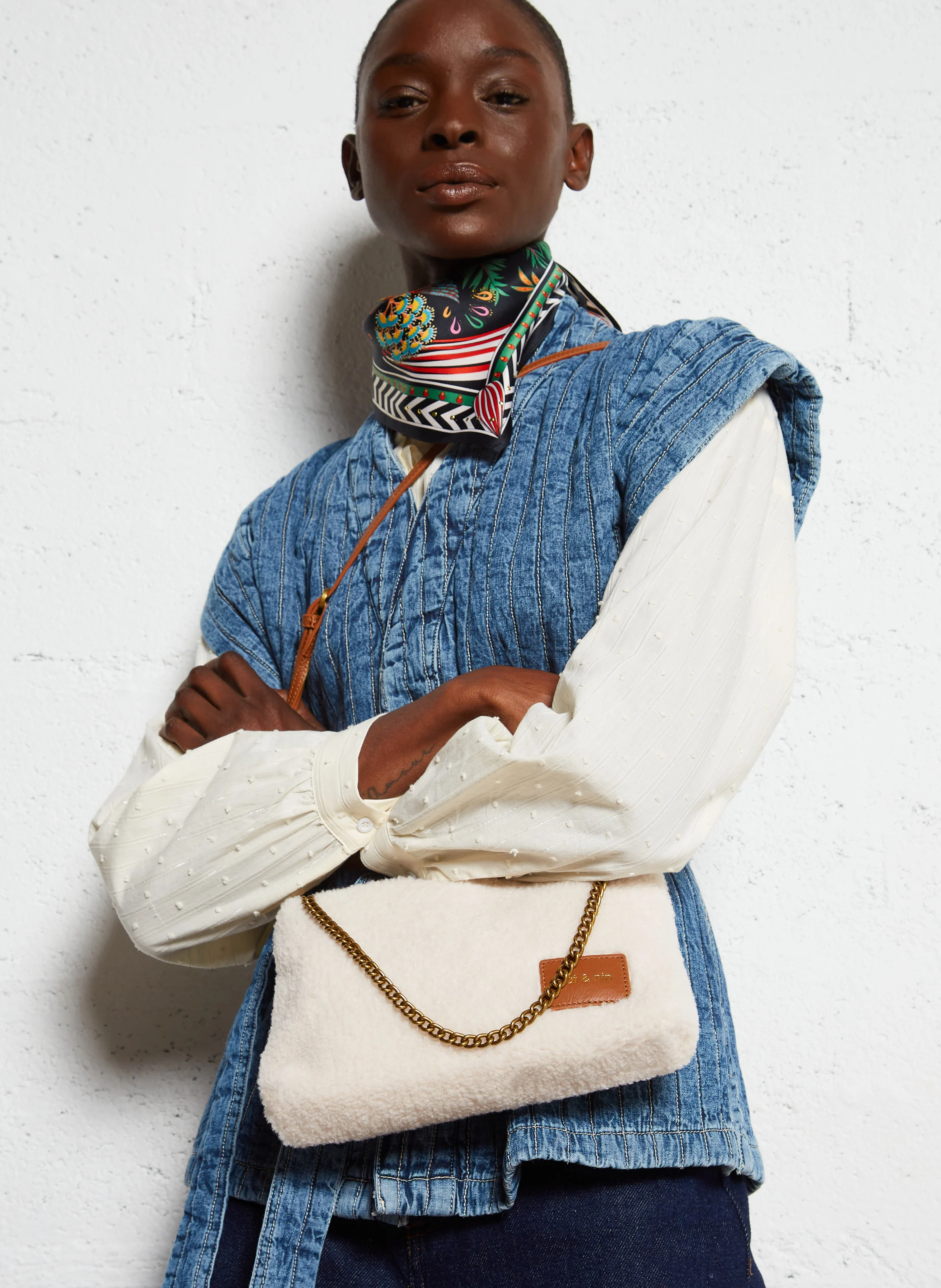 MOLLY TEDDY - Sac pochette| Beige