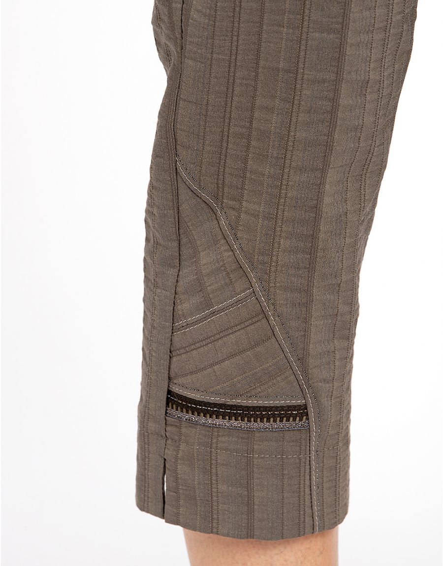 Pantacourt confort kaki