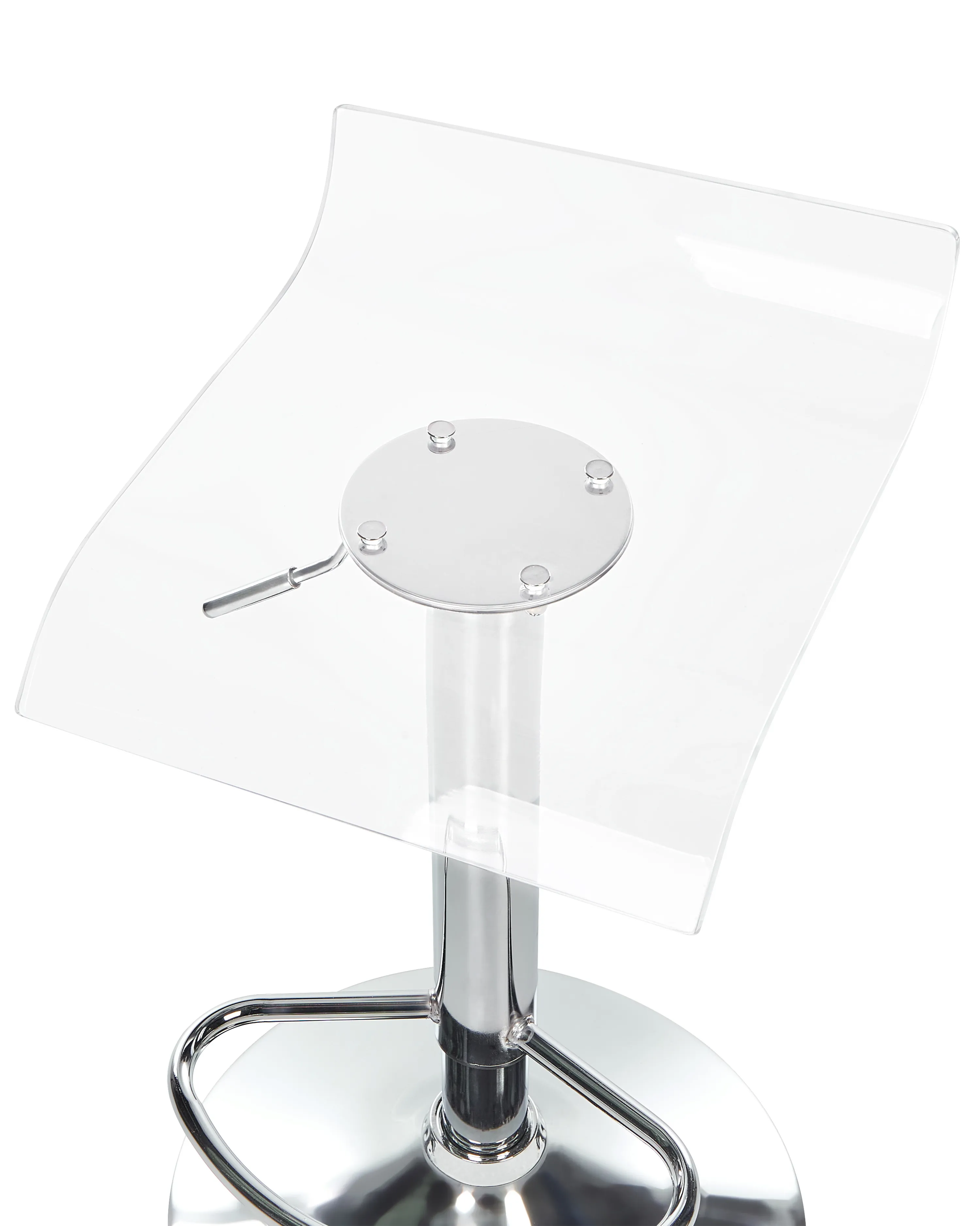Set van 2 barstoelen NEUM draaibaar Transparant