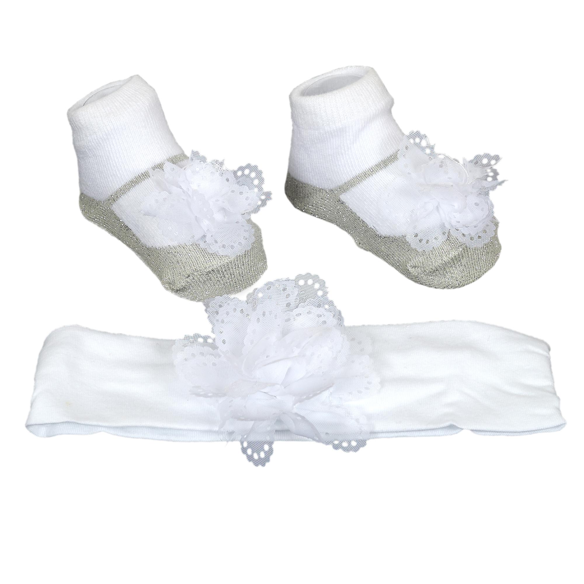 ENSEMBLE FILLE BANDEAU ET CHAUSSETTES