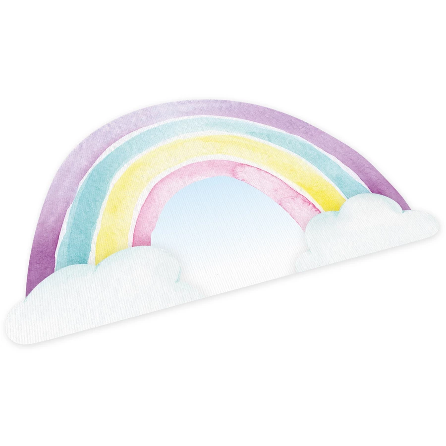 Nikima Platzset stabiles Vinyl Tischset – Regenbogen mehrfarbig