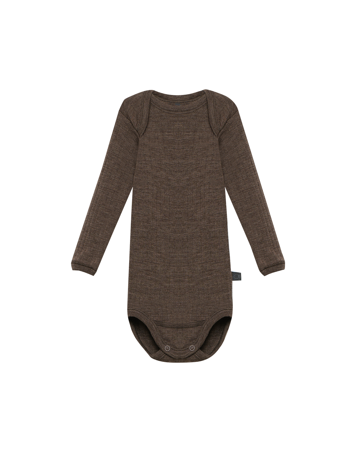 Romper met lange mouw van merinowol voor baby's