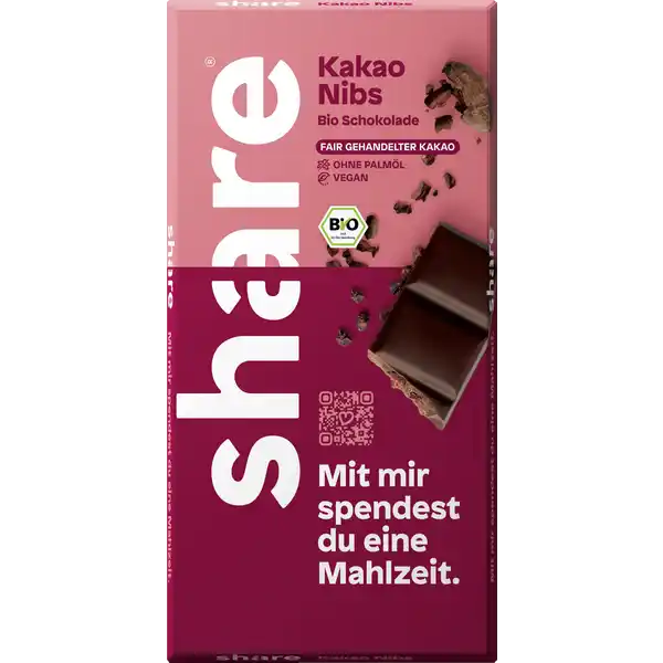 Bio Schokoladentafel Kakao Nibs