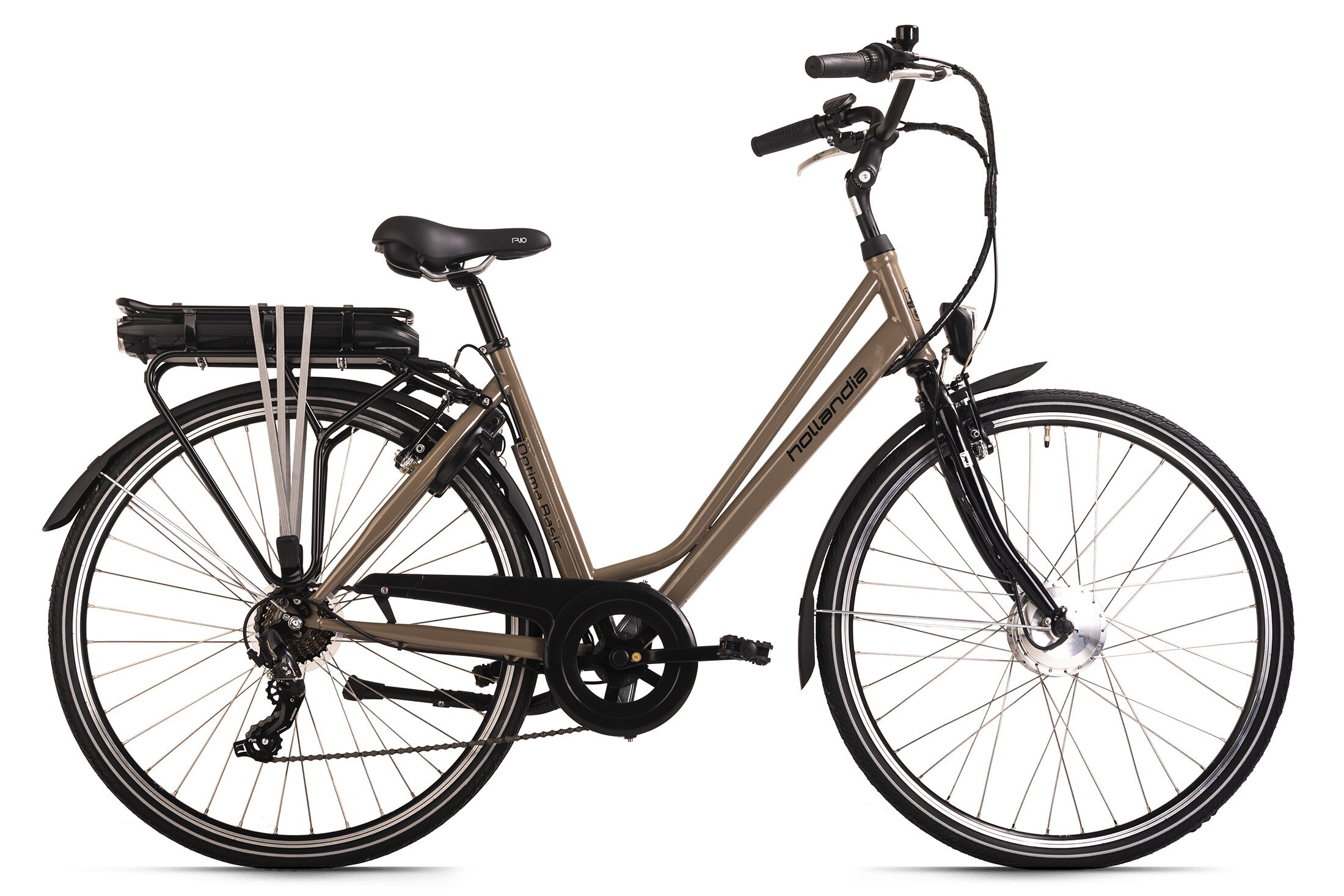 Hollandia E-Citybike Damen 28'' Optima Basic Braun 7 Gänge